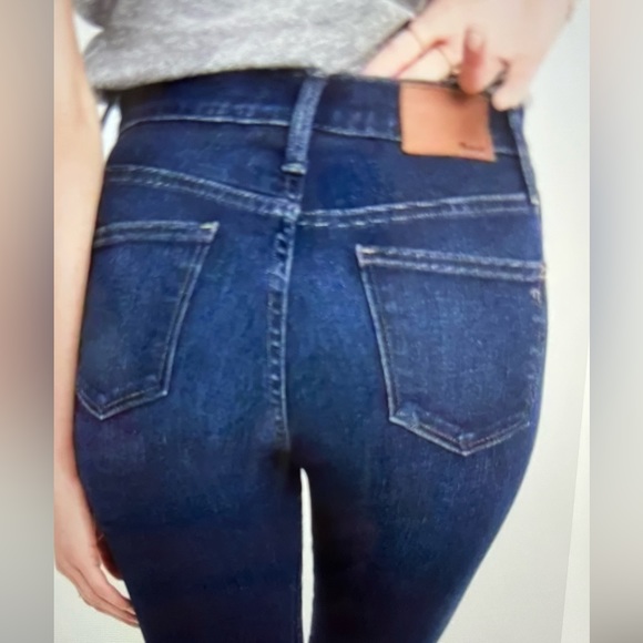 MADEWELL Skinny Jeans Dark Wash 9" High Rise Size 26. - Picture 14 of 14